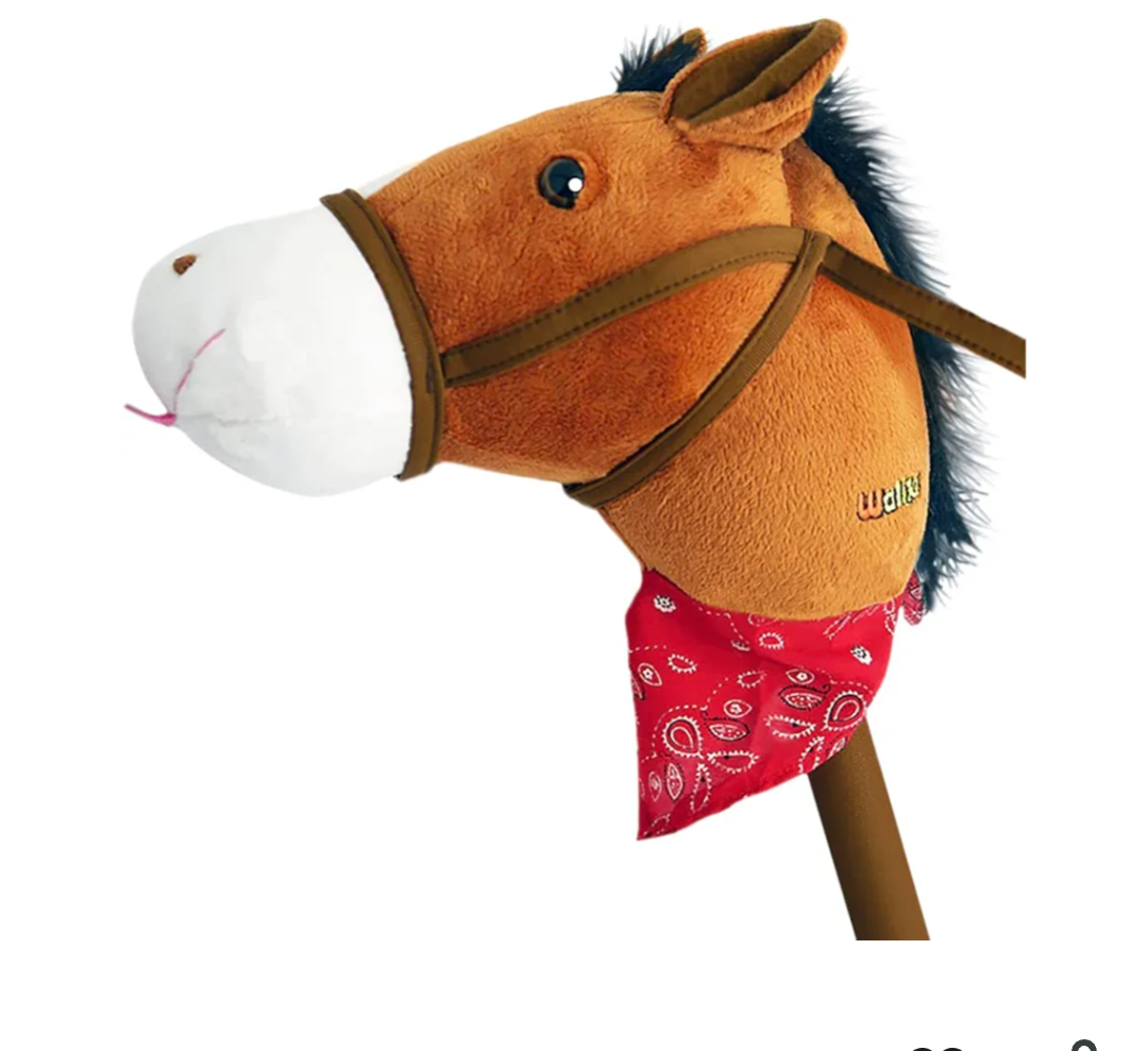 WALIKI Stick Horse Toy for Boys and Girls | Fun Cowboy & Cowgirl Pretend Play | Cool Toys for Kids Ages 3 4 5 6 | Birthday Gift for Active Toddlers (Brown)