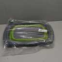 Alnicov Silicone Collapsible Colander,Colander Strainer Over The Sink Vegetable/Fruit Colanders Strainers with Extendable Handles for Pasta Vegetables Fruits Green