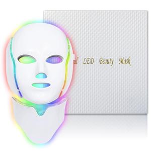 Red Light Mask for Face, 7 Custom Modes with Infrared, 850nm Infrared & Red Light Masks, Portable with Timer for Home Use