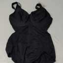 Bali Women's Firm-Control Shapewear, All-In-One Body Shaper with Built-In Underwire Minimizer Bra (38DD, Black)