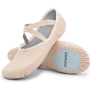 Capezio Women's 2027 Juliet Ballet Shoe (9.5 Wide, Light Pink)