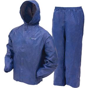 FROGG TOGGS Youth Ultra-Lite2 2-Layer Waterproof Breathable Rain Suit (Small, Blue)