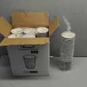 Clawsoff Coffee Cups 12 oz 120 Pack, Corrugated Insulated Ripple Wall Disposable Paper Coffee Cups 12oz, To Go for Hot Beverage or Cold Drinks Office/Home/Cafe/Party/Travel (Gray) | Corrugated, Insulated, Ripple Wall, Disposable, 12oz, To Go