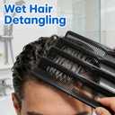 5 Pieces Pocket Comb  2-in-1 Cutting Comb, Fine Tooth Combs for Men & Women  Professional Black Barber Styling Tool for Detangling, Beard Grooming, and Wet Hair