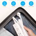One Beat 10Ft Extension Cord with Multiple Outlets, Flat Plug Power Strip Surge Protector with 10 Ft Long Cord,6 Outlet 4 USB Ports (2USB C),Multi Outlet Wall Plug for Travel, College, Dorm Essentials