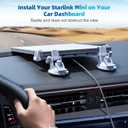 FONKEN for Starlink Mini Car Mount for Dashboard for Starlink Mini Dash Mount for Starlink Mini Suction Cup Mount for Dashboard & Windshield Suitable Most Vehicles and Ensures Stable Satellite Signal