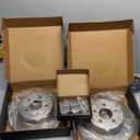 Brake Pads And Rotors Kit Compatible With 2006-2022 Dodge Charger, 2009-2022 Challenger, Rear Automotive Replacement Brake Kits 53021 D1057A-8495 Drilled And Slotted Rotors 320mm(12.6in)
