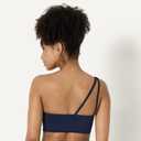 Amazon Essentials Women's Active FormFlex Buttery Soft Light Support One Shoulder Strappy Back Sports Bra