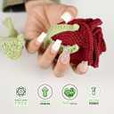 3 x Semi Cured Gel Nail Strips|Works with Any UV/LED Lamps|20 Pcs Gel Nail Stickers|Long-Lasting Two Weeks and Easy to Apply & Remove|White Winter