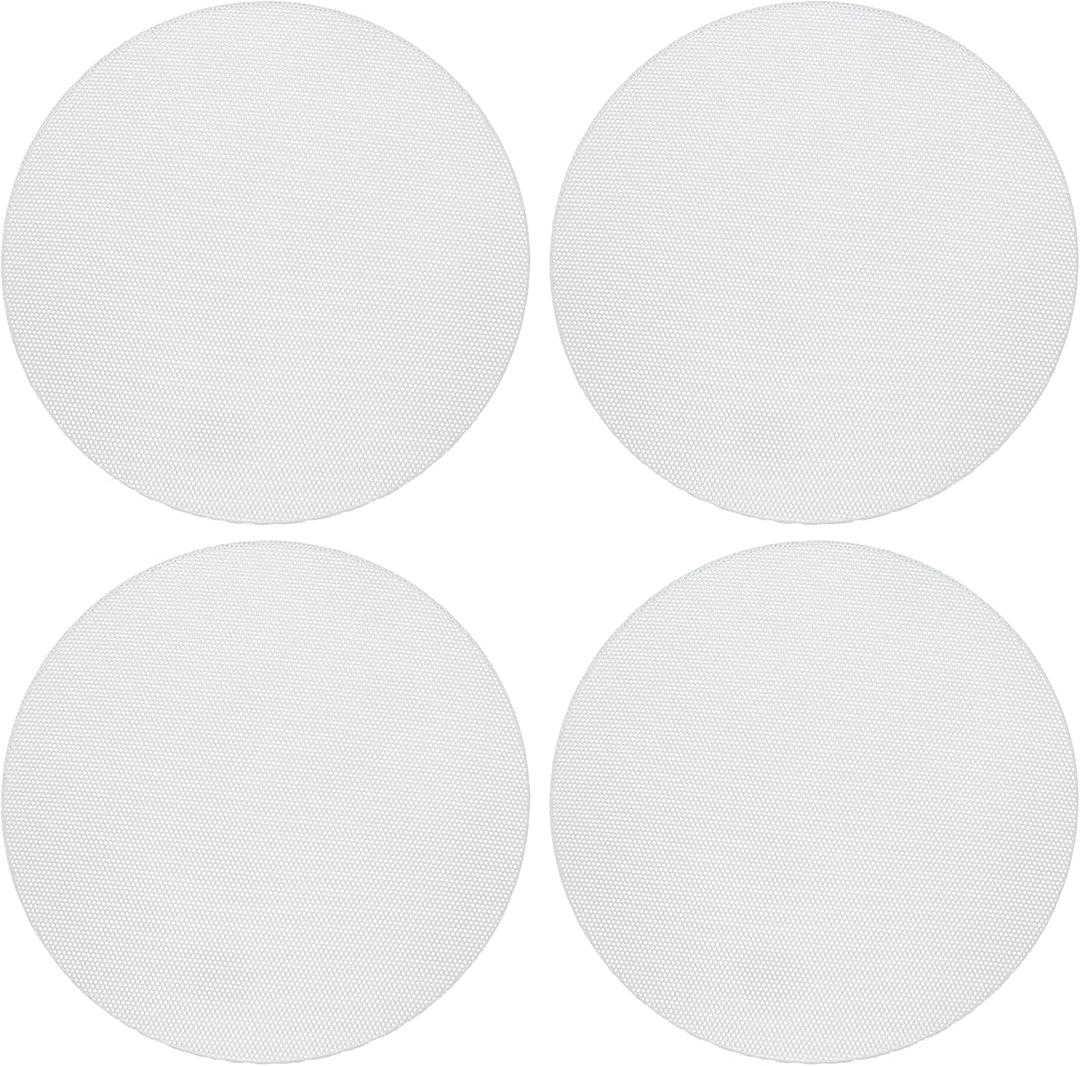 ACROPIX Universal 7 Inch Speaker Grills Mesh for Audio Subwoofer 182x6.5mm Grille without Frame White - Pack of 4 (182mm)
