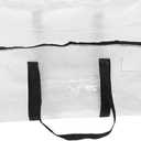 Large Storage Bags: Clothes Storage Bins Foldable Closet Organizers Containers With Handle For Clothing Blanket Comforters Bed Sheet Pillows And Toys Transparent 88l 3 Pack