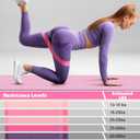 RoundFunny Set of 18 Pilates Ring Essential Kit for Women Pilates Ring and Ball Ankle Resistance Band Yoga Strap Socks Mat Arm Stretcher Latex Tube Gym Back Bag Exercise Equipment for Workout