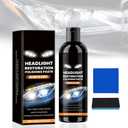 2 x 2025 Professional Car Headlight Restoration Kit - Ultimate Stain Remover & Polishing Paste for Lasting Clarity & Scratch Removal