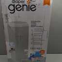 Diaper Genie Platinum Pail (Sage Green) is Made in Durable Stainless Steel and Includes 1 Easy Roll Refill with 18 Bags That can Last up to 5 Months.