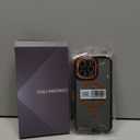 DEERLAMN Strong Magnetic Case for iPhone 15 Pro Max 6.7-Inch,[Compatible with Magsafe][Military Grade Drop Protection] Translucent Matte Shockproof Protective Phone Cover-Frosted Orange