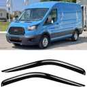 Window Rain Guards for 2014-2025 Ford Transit, Window Visor Guard Vent Wind Shade Deflector Rain Shield Protector Sun Visor for 14-25 Transit,Tape-on/Outside-Mount, 4 Pieces