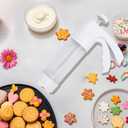 Cookie Press, Icing Precision Kit with 12 Nozzles - Dishwasher Safe & Non-Slip Grip, Buttercream Decorating Tool for Cakes, Cookies, Cupcakes, DIY Home Baking, Easy Clean Pastry Piping Kit