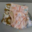 Langsprit Washable Female Dog Diapers (3 Pack) - Doggie Reusable Small Dog Diapers for Doggy Puppy Female in Period - Highly Absorbent Dog Heat Panties (Small,Waist:0-10 inches)