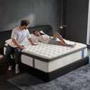 14 Inch King Size Mattress  The Feel Most Sleepers Prefer | Hybrid Gel Memory Foam Comfort & Balanced Support for Back and Side Sleepers  Medium-Firm