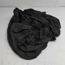Amazon Basics Lightweight Pleated Bed Skirt, King, Black, Solid