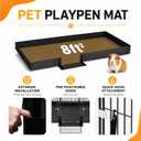 20 Planes Guinea Pig Cages Enclosed Hamster Cage with Door & Waterproof Liner, Expandable Cage for Guinea Pigs, Metal Wire Yard Fence Rabbit Cage