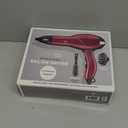 Infiniti PRO CONAIR Hair Dryer with Diffuser, Professional AC Motor, Tourmaline Ceramic Technology Blow Dryer, Includes Concentrator and Blowout Brush, Burgundy