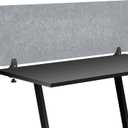 Colarr Sound Proof Dividers with Clamp 16 x 47 '' Mounted Desk Divider Privacy Panel Acoustic Absorbing Desk Partition Boards for Privacy Office Desktop Accessories Reduce Distractions (Light Grey)
