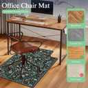 Office Chair Mat for Hardwood Floor & Tile Floor,36"X 48" Heavy Duty Desk Chair Mat for Hard Floors, Under Desk Rug for Rolling Computer Chair,Anti Slip,Low Pile Carpet Protector-Convex Green Grass