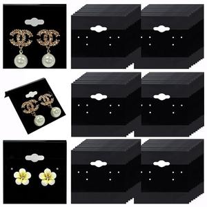 Adorox 200 Piece Black Earring Card Holders with Back Hook – Perfect for Earring Display and Organization