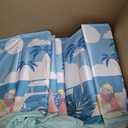 Foldable Swimming Pool for Kids 78.7"x17.7" Hard Plastic Portable Dog Pool Anti-Slip Collapsible Large Kiddie Pool Indoor Outdoor Backyard (Beach Party 79'')