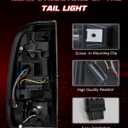 Sequential Full LED Tail Lights for 2008-2016 Ford F250/ F350 / F450 Super Duty Rear Lights with Start-Up Animation, Dynamic Turn Signals, Brake Light,Reverse Light -Smoked