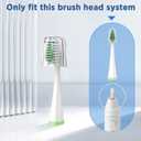 Replacement Brush Heads for AquaSonic Duo Series & Home Dental Center Sonic Electric Toothbrush, 10 Count with Travel Covers, Black and White