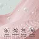 Bedsure 100% Cotton Twin XL Blanket for Spring Summer, Soft Waffle Weave Bed Blanket, Thin Lightweight Breathable Cotton Bedding, College Dorm Room Essentials for Girls, Women, Pink, 66" x 90"