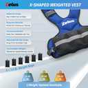 ZELUS Weighted Vest for Men and Women | 11-20lb Vest with 6 Ironsand Weights for Home Workouts | Adjustable Body Weight Vest Exercise Set for Cardio and Strength Training