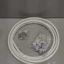 Flexible Bendable Ceiling Curtain Track, 9.8ft (3m) Curved, PVC, Metal, Plastic & Stainless Steel, White, Ceiling Mounted