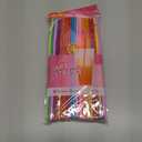 [100 Pack] 10.24" High Extra Long Flexible Plastic Straws, Disposable Drinking Straws, Colorful Bendy Straws - Assorted Colors