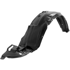 ECOTRIC Front Fender Liner Compatible with 2011-2013 Toyota Corolla Inner Wheel Liner Splash w/o Insulation Foam Replacement for 5387602370 TO1248162 Unfinished Black Plastic Left Side