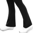 Leafigure Maternity Flare Leggings with Pockets Over The Belly Yoga Pants for Workout Soft Pregnancy Activewear (Black, XL)