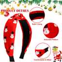 Brimekichio Christmas Headbands for Women Girls  Santa, Snowman, Striped Xmas Headband, Cute Xmas Christmas Hair Accessories Holiday