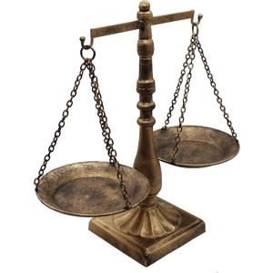 Vintage Style Metal Libra Jewelry Display Tray Cosmetic Organizer Storage, Bronze (4.3" x 4.3" x 12")