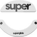 Superglide2 - New Controllable Speed Textured Surface Smoothest Mouse Feet/Skates Made with Ultra Strong Glass Smooth and Durable Sole for Xlite v2 & v3 & v3 ES Wireless Gaming Mouse (Type-C, White)