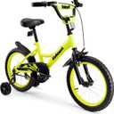 Kids Bike 14 16 18 Inch Bicycle for 3-9 Years Boys Girls BikeChildren's Bicycle with Bell Training Wheels, Multiple Colors (yellow)