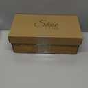 Shoe Land Women's Low Heels Stiletto Heeled Slides, Open Toe One Band Slip-On Heeled Mules – Dressy Heeled Sandals for Prom, Party Wedding and Vacation, Size 7