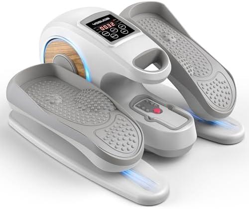 YOSUDA Under Desk Elliptical Electric,Ellipse Leg Exerciser for Seniors,Fully Assembled Seated Pedal Exerciser with Remote Control with Free Footstraps & 10 Adjustable Speeds