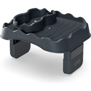 Anivia Hot Tub Table Tray, Adjustable Width 4.3" to 7.7" Hot Tub Accessories for Intex PureSpa, Nonslip Caddy Holds 2 Drinks, Keep Snacks-Drinks Handy and Dry,Fits Outdoor Inflatable Spa/Pool (Gray)