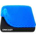 Gel Seat Cushion, Cooling seat Cushion (Super Large & Thick), Breathable Honeycomb Design Absorbs Pressure Points Seat Cushion, Gel Cushion for Office Chair, Home Car seat Cushion for Wheelchair