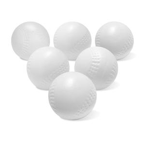 Toddler & Little Kids Replacement Baseballs for Little Tikes Triple Splash T-Ball and Splash Hit Tennis | Perfect Plastic Baseballs for Tee-Ball Practice | Pack of 6 Soft Tee-Balls