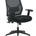 HON Crio High Back Ergonomic Office Chair with Adjustable Center-Tilt Recline, Home Office Swivel Chair Comfortable for Long Hours - Black