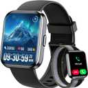 Smart Watch for Men Women, 1.8" Fitness Tracker for Android & iPhone, Answer/Make Calls, Alexa Built-in, Heart Rate/Sleep/SpO2 Monitor Smartwatch, IP68 Waterproof Watches 101+ Sport Modes, 2 Bands