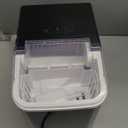 DUMOS Countertop Ice Maker with Handle, 26lbs/24H Portable Ice Machine, 9 Bullet Ice Cubes Ready in 6 Mins, Self-Cleaning, Quiet Compact Ice Maker for Home, Kitchen, RV, Camping, Black (12.5"*11.6"*8.8")